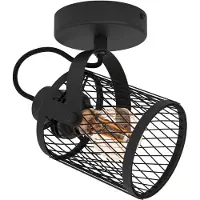 Eglo Plafonnier Dellow 1 Noir Simple