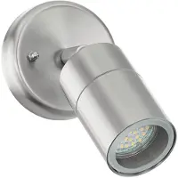 Eglo Applique murale d'extérieur LED Stockholm 1 argent 2,5 W 93268