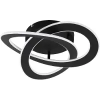Eglo 99395 ROLIMARE LED Plafonnier 35W 420x400mm noir blanc neutre