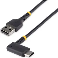 StarTech.com .com Câble de Charge Rapide USB-A vers USB-C de 15cm, Robuste, Spiralé, Charge et Synchronisation, 3A, USB 2.0, Gaine TPE et Fibre d'Aramide - Cordon de Charge USB