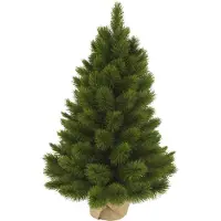 Triumph tree Camden Arbre de Noël artificiel dans un sac en jute - H60 x Ø43 cm - Vert