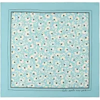 Kate spade Foulard 'Wild Blooms' turquoise / bleu ciel / noir / blanc