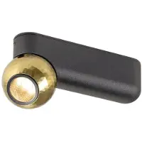 SLV Plafonnier Dysko noir avec or simple