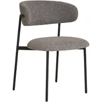 Ebuy24 Mira chaise de salle à manger gris clair.