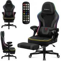 Huzaro Chaise d'ordinateur de jeu pivotante RGB Smart