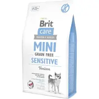 Brit Care Dog Mini Grain Free Sensitive - Croquettes de venaison pour chiens adultes de petites et miniatures races - 2 kg