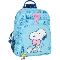 Safta Mini Snoopy Love 9.75l 27x33x10 Cm Backpack Bleu Enfants