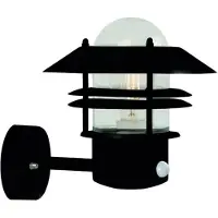 Nordlux Applique murale avec capteur Blokhus, noir