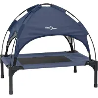 Syfax Lit pour Chien Bleu marine 62 x 48 x 61 cm Acier