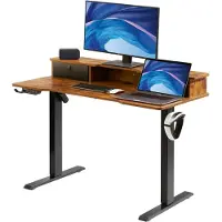 StarTech.com Bureau assis-debout réglable en hauteur - poste de travail double écran Riser - 47,2 x 23,6 pouces