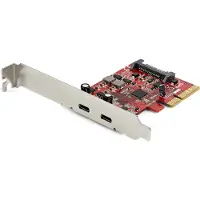 StarTech.com Controller Card Usb-c Up To 10gbps Rouge,Noir,Argenté