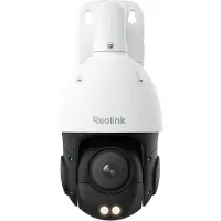 Reolink RLC-823S1, Caméra de surveillance 4K 8MP PoE, couverture 360°, zoom optique 5x, auto-tracking, vision nocturne couleur, détection de personnes/véhicules/animaux