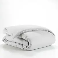Douceur d'intérieur Housse de couette - - LINA - Coton - 200 x 140 cm - Blanc