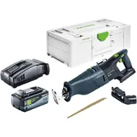 Festool RSC 18 EB-Basic Scie sabre sans fil 18 V Brushless + 1x batterie 8,0 Ah + chargeur rapide + Systainer