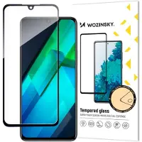 Wozinsky Verre trempé 9H pour Infinix Note 12 G96 plein écran avec cadre, compatible avec les étuis, noir