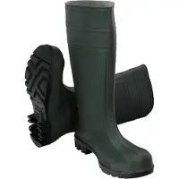 A Forged Tool Bottes de sécurité vertes hautes en caoutchouc taille 40