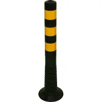 Temka Poteau de blocagePolyuréthanenoir/jaune Ø 80 mm - 12222SG