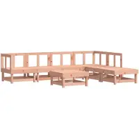 vidaXL Ensemble de salon de jardin 7 pièces bois massif douglas
