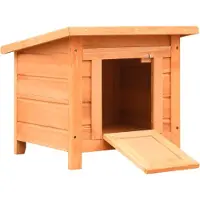 Syfax Maison de chat Pin massif et sapin 50 x 46 x 43,5 cm