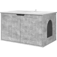 Syfax Maison pour chat Béton 85 x 55 x 50,5 cm Bois d'ingénierie