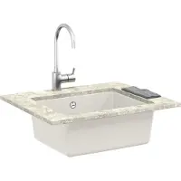 vidaXL Lavabo blanc 530 x 460 mm 80% quartz et 20% résine