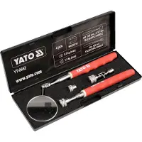 YATO Miroir d'inspection avec support magnétique 170-640, 240-940 mm, 2 pièces