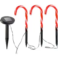 Pearl Lunartec Fiche de jardin solaire canne à sucre, set de 3 pièces