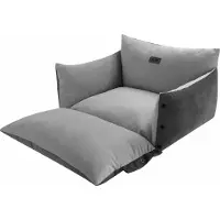 Nobby Komfort Bett 2 in 1 "ALIN" grau 70 x 58 x 22 + 9