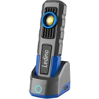 Ledino Lampe portative à accu Hörde 4Ah IPX6max 600lm avec chargeur+ USB (11140006004024)