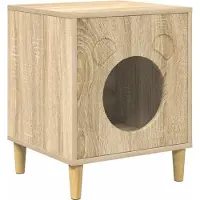 Syfax Maison pour chat Sonoma 42,5 x 40 x 53 cm Bois d'ingénierie