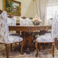 Casa Padrino Luxe Table de salle à manger baroque brun foncé 310 cm - Meubles de salle à manger baroques