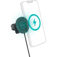 Hama MagCharge Car FC15 - Auto - Zigarettenanzünder - Kabelloses Aufladen - Schwarz (00201697)