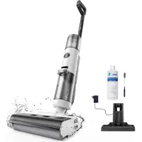 Jonr ED12 aspirateur eau/poussière, réservoir 850 ml, 35 min, brosse bords 6 mm, auto-nettoyage, pour sols durs et poils d’animaux