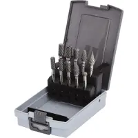 Ks Tools Jeu de fraises sur tige HM, cassette plastique, 10 pces ( 515.3220 )