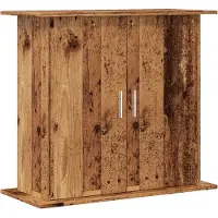 vidaXL Support d'aquarium imitation vieux bois 81x36x73 cm Bois composite