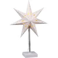 Spetebo 1.08 LED Étoile en papier 35x16 cm - Étoile en papier avec pied
