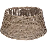Spetebo Rotin Jupe pour arbre de Noël en osier 60 cm - naturel - Couverture pour le support de l'arbre de Noël