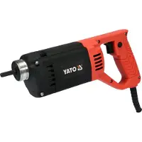 YATO Vibrateur pour béton, 1200 W, avec bouteille de 3 mètres et diamètre de 35 mm