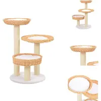 vidaXL Arbre à chat Sisal Saule naturel - Arbres à chats