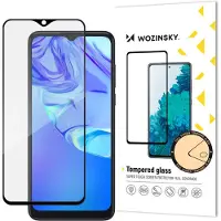Wozinsky Verre trempé durable 9H pour écran complet TCL 305 avec cadre adapté à l'étui, noir