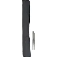 Mendler Housse De Protection Pour Parasols Jusqu'à 3m, P.Ex. Casoria/C57/Florida, Housse De Protection Fermeture Velcro, Polyester 240g/M² Gris