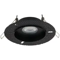 Lyora Spot encastrable sans bordure Echo noir IP54