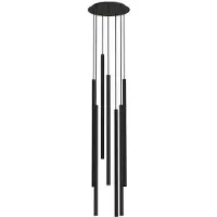 Nowodvorski Lighting Lustre LASER noir 7xG9x10W en métal, dimensions : 172x30x30 cm, IP20, Nowodvorski Lighting