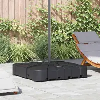 Prolenta Socle exclusif pour parasol basculant, capacité de 150 kg, couleur noire