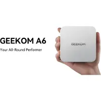GEEKOM A6 Mini PC, AMD Ryzen 7 6800U (8C/16T, jusqu'à 4,7 GHz),Mini ordinateur, 16GB DDR5 1TB Wi-Fi 6E Desktop PC , USB4 40Gbps | Window11 Pro/8K UHD