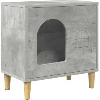 Syfax Maison pour chat Béton 51 x 30 x 52 cm Bois d'ingénierie