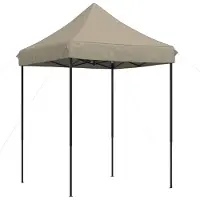 Syfax Tente de fête Taupe 200 x 200 x 306 cm Tissu Oxford