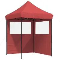 vidaXL , tente de fête, 200 x 200 x 306 cm, couleur bordeaux, tissu Oxford