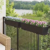 Prolenta Maison Exclusive - Balcon 2 pièces 80 x 17 x 17 cm en métal