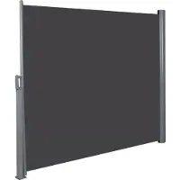 In And OutdoorMatch Filet visuel de luxe Laurel - Extensible - Toile de protection visuelle - Toile de protection visuelle - Filet coupe-vent - Clôture en filet - Gris - 160 x 300 cm